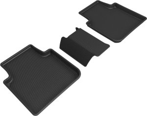 Volkswagen Tiguan Floor Mats - Rear - 3D MAXpider - KAGU - Black - `18-`21